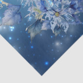 美しい青ポインセティアス&ウミガメのデコページ 薄葉紙 (詳細)