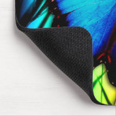 美しい青モルフォ蝶 マウスパッド (コーナー)
