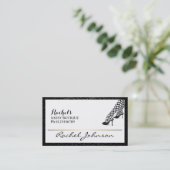 美しい青白いボユニークティエレガントック 名刺 (スタンド正面)