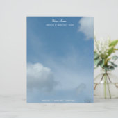 美しい青空と雲 レターヘッド (スタンド正面)