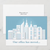 美しい青空のスカイライン ビジネス ご住所変更のお知らせ 案内状 (正面/裏面)