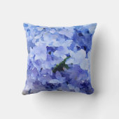 美しい青紫陽花装飾用クッション。 クッション (裏面)