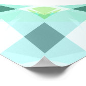 美しい青緑の星に手を伸ばそう ポスター (角)