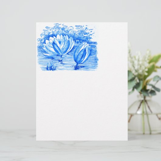 美しい青蓮の花 (スタンド正面)