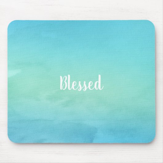 美しい青 – カス賛美タマイズ マウスパッド (正面)