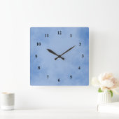 美しい青 スクエア壁時計 (ホーム)