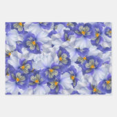 美しい青 ラッピングペーパーシート (正面3)