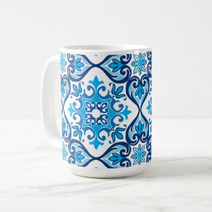 美💙しい🤍青-白いアズレホスX コーヒーマグカップ