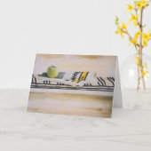 美しい静物挨拶カード カード (黄色い花)