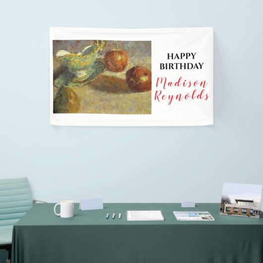 美しい静物詩とアンティーク 横断幕 (トレードショー)