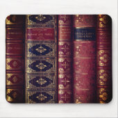 美しい非常に古い本スパインマウスパッド マウスパッド (正面)