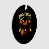 美しい面白いハロウィーンコケットボウカボチャ オーナメント (正面)