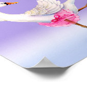 美しい音楽とバレエのスワン・ナーサリー・アート ポスター (角)