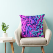 美しい音楽の活気のあるノートピンク紫ブルーアクア クッション (椅子)