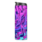 美しい音楽の活気のあるノートピンク紫ブルーアクア タンブラー (回転右)