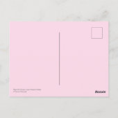 美しい音楽の活気のあるノートピンク紫ブルーアクア ポストカード (裏面)