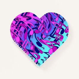 美しい音楽の音符が活気に満ちたアップビートアート ノートブック