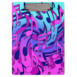 美しい音楽の音符が活気のあるアップビートアート  クリップボード