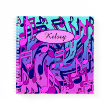 美しい音楽の音符が活気のあるアップビートアート 