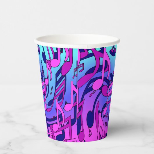 美しい音楽カラフルと生き生きとした音楽 紙コップ (右)