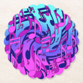 美しい音楽カラフルの生き生きとしたミュージカル ペーパーコースター (正面)