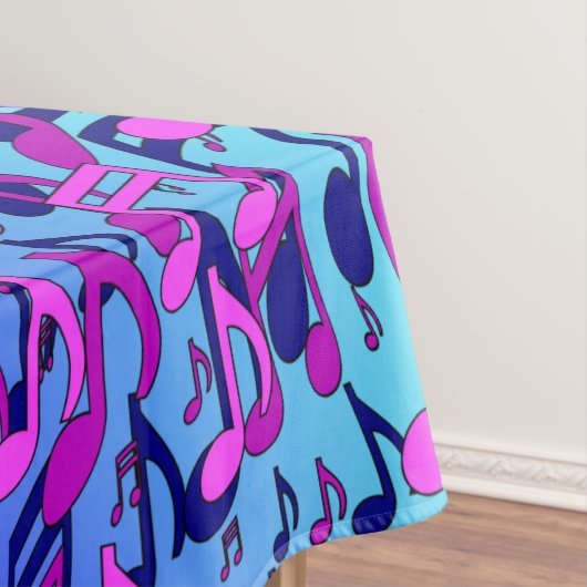 美しい音楽カラフルスワーリングノートPink Aqua テーブルクロス (インサイチュ)