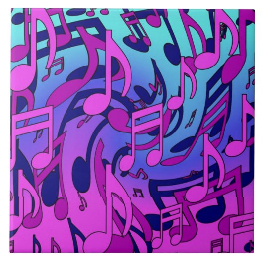 美しい音楽カラフル装飾陶磁器タイル タイル (正面)