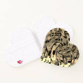 美しい音楽セピア調にぎやかな音 ノートブック (内部)