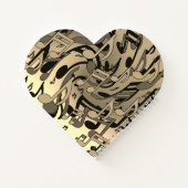 美しい音楽セピア調にぎやかな音 ノートブック (裏面)