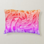 美しい音楽ハッピーカラーにぎやかな音符 アクセントクッション (裏面)