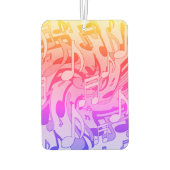 美しい音楽ハッピーカラーにぎやかな音符 カーエアーフレッシュナー (裏面)