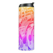 美しい音楽ハッピーカラーにぎやかな音符 タンブラー (回転左)