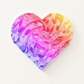 美しい音楽ハッピーカラーにぎやかな音符 ノートブック (裏面)