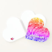 美しい音楽ハッピーカラーにぎやかな音符 ノートブック (内部)