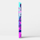 美しい音楽ミュージカルパターンピンクパープルアクア Case-Mate iPhoneケース (裏面 / 左)