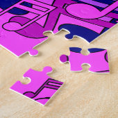 美しい音楽渦巻形のの音カラフル楽 ジグソーパズル (側面)