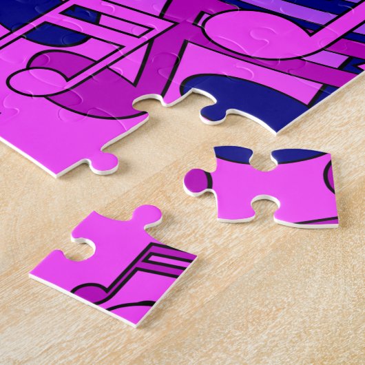 美しい音楽渦巻形のの音カラフル楽 ジグソーパズル (側面)