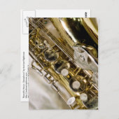 美しい音楽--サクソフォーン ポストカード (正面/裏面)