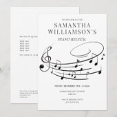 美しい音符のエレガントなピアノリサイタル & プログラム (正面/裏面)