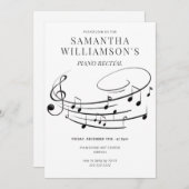 美しい音符 エレガントなピアノ リサイタル & プログラム (正面/裏面)