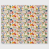 美しい頭が切れる数々の模様 ラッピングペーパー (フラット)