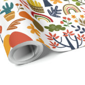 美しい頭が切れる数々の模様 ラッピングペーパー (ロールコーナー)