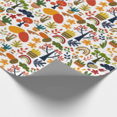 美しい頭が切れる数々の模様 ラッピングペーパー (角)