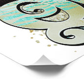 美しい頭が切れる素晴らしいブラッククイーンメラニンシアスタ ポスター (コーナー)