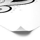 美しい頭が切れる素晴らしいブラッククイーンメラニンシアスタ ポスター (コーナー)