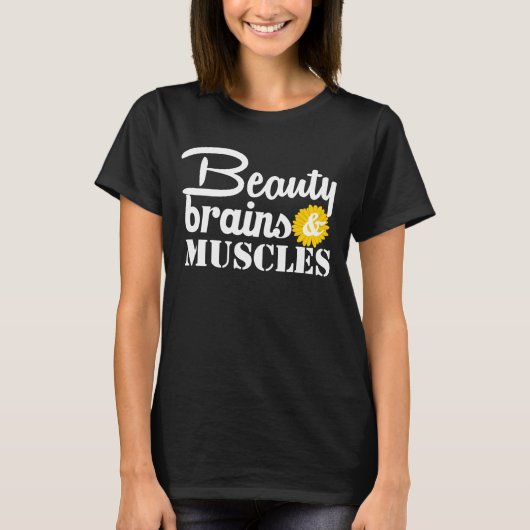 美しい頭脳および筋肉 Tシャツ (正面)