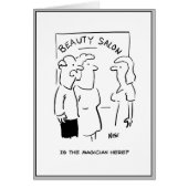 美しい頼パーラーでマジシャンの男。 (正面)