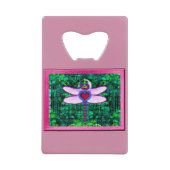 美しい額縁の「クラッケル額縁ドラゴンフライ」artwor クレジットカード栓抜き (正面)