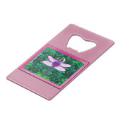 美しい額縁の「クラッケル額縁ドラゴンフライ」artwor クレジットカード栓抜き (正面アングル)