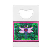 美しい額縁の「クラッケル額縁ドラゴンフライ」artwor クレジットカード栓抜き (裏面)